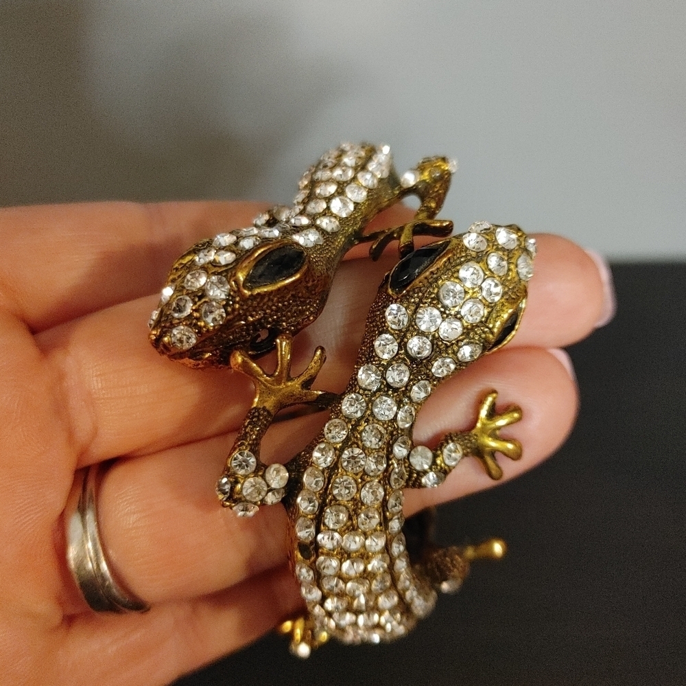 Gold and Silver Rhinestone Bracelet